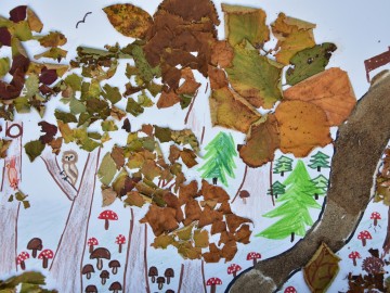 Mateusz Gradowski, „Jesień, plecień”, Szkoła Podstawowa im. Marii Konopnickiej w Lipinach, 